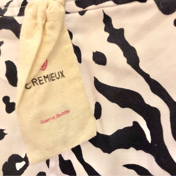 Cremieux Animal Print Leopard Skirt White Blue 6 - Picture 3 of 7